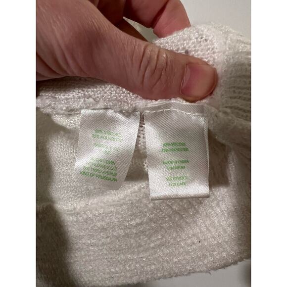 Lilly Pulitzer White Amalie Open Front Cardigan Sz XXS - Picture 5 of 6